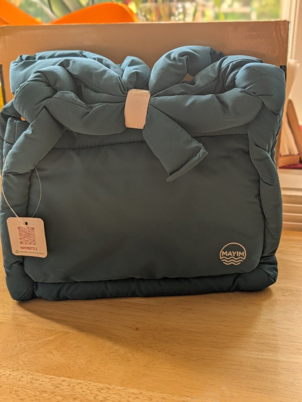 Mayim Padded Knot‑Handle Tote – Recycled Materials – NWT